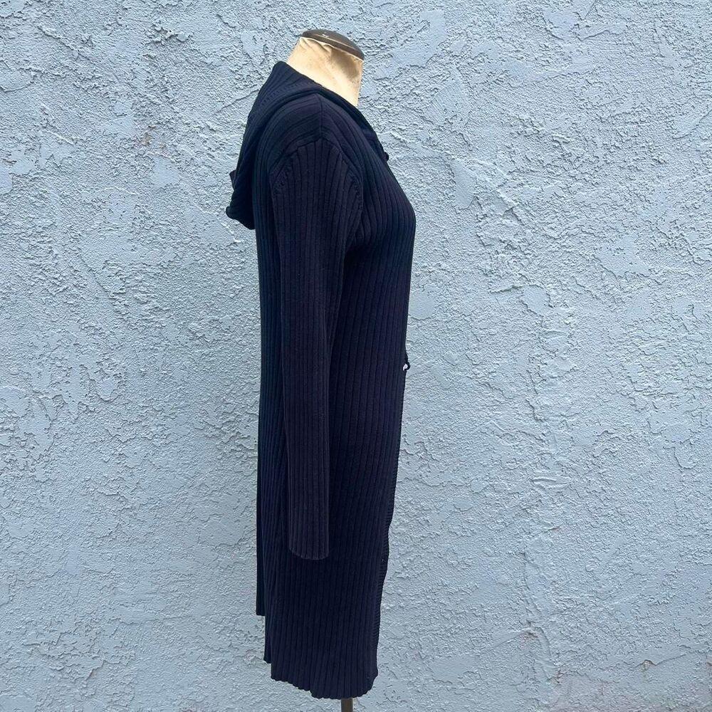 Y2k Ribbed Cardigan Small Duster Sweater - Picture 4 of 8